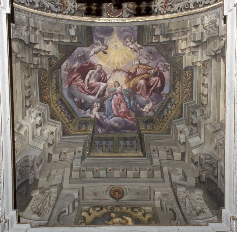 Gian Giacomo Barbelli - Incoronzione di Maria, Chiesa di santa Maria delle Grazie, Crema